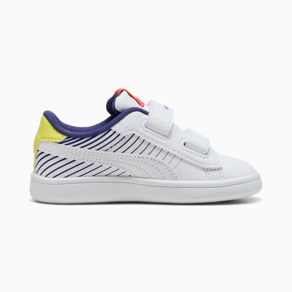 Smash 3.0 Poised 2 Race Toddlers' Sneakers, PUMA White-Blue Crystal-Lemon Sherbert, extralarge