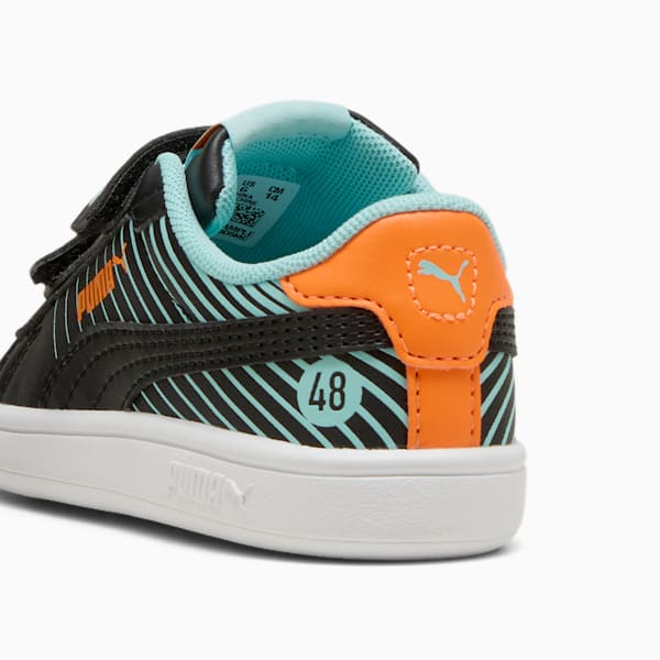 Tenis Smash 3.0 Poised 2 Race para niños, PUMA White-Safe Lake, extralarge