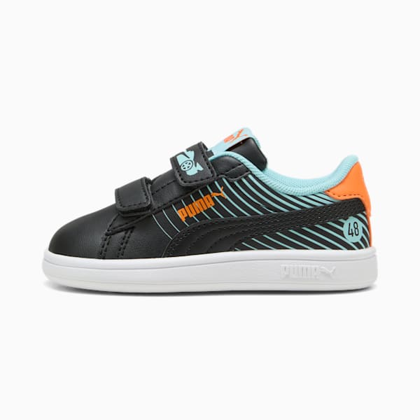 Smash 3.0 Poised 2 Race Toddlers' Sneakers, PUMA White-Safe Lake, extralarge