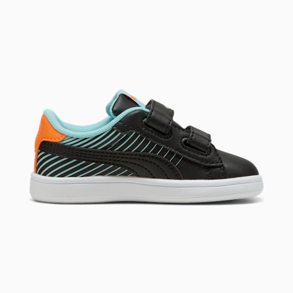 Tenis Smash 3.0 Poised 2 Race para niños, PUMA White-Safe Lake, extralarge