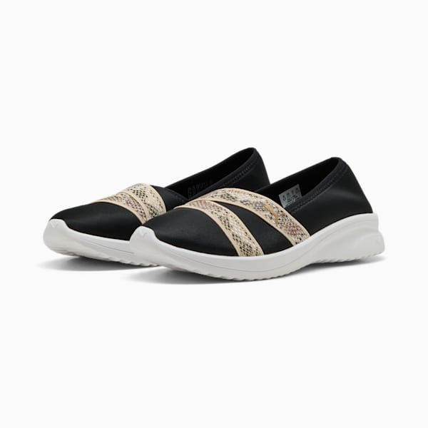 Tenis Adelina 2 Snake Chic para mujer, PUMA Black-Gold, extralarge