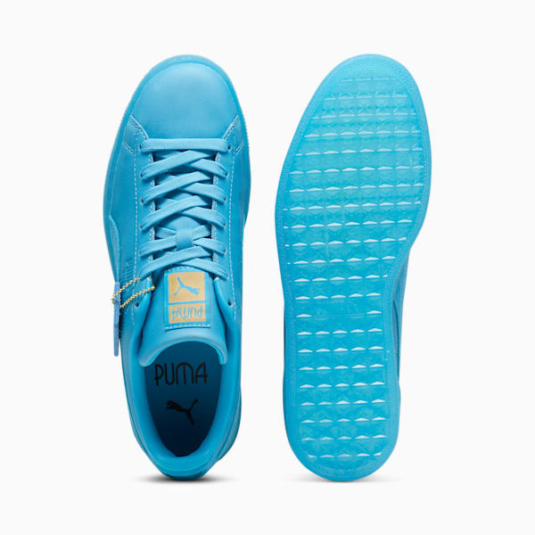 PLAY LOUD Suede Sneakers, Speed Blue-Gold, extralarge