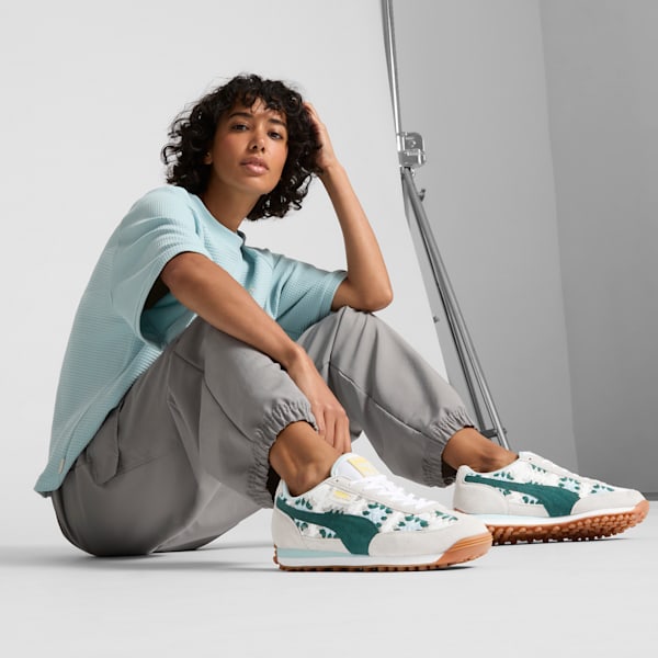 Tenis Easy Rider Seaside Drills para mujer, Smokey Gray-Dark Myrtle-Modern Mint-Sunny Yellow, extralarge