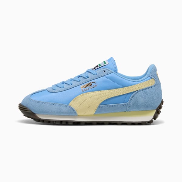 Easy Rider Vintage Women's Sneakers, Team Light Blue-Gold Moon, extralarge