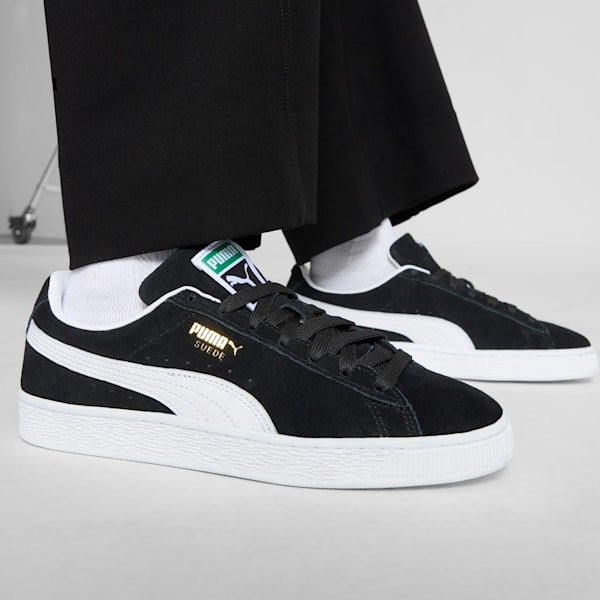 Tenis Infantiles Suede Classic, Puma Black-Puma White, extralarge