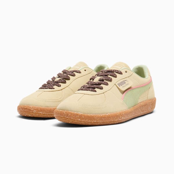 Tenis Palermo Cannoli Zapatillas para mujer, Creamy Vanilla-Pistachio Green-Gum, extralarge
