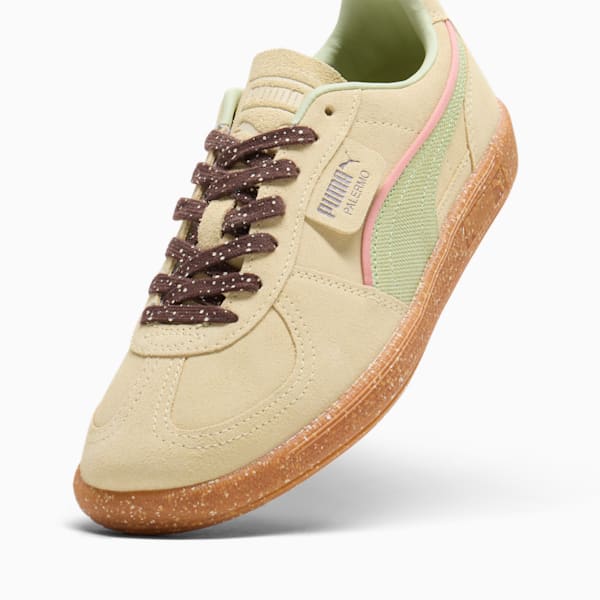 Tenis Palermo Cannoli Zapatillas para mujer, Creamy Vanilla-Pistachio Green-Gum, extralarge