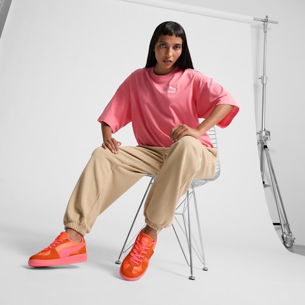 Palermo Citrus Women's Sneakers, Flame Flicker-Sunset Glow-Salmon, extralarge