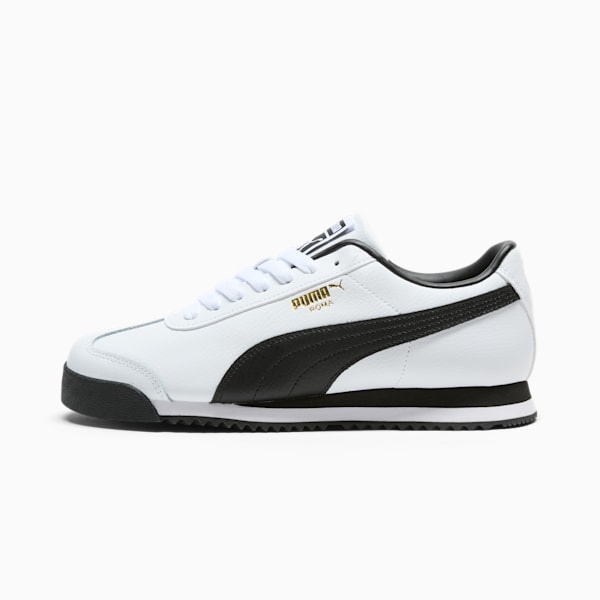 Roma 24 Standard Women's Sneakers, PUMA White-PUMA Black-Puma Team Gold, extralarge