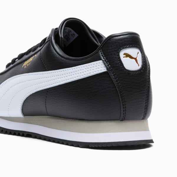 Tenis Roma 24 Standard para mujer, PUMA Black-PUMA White-Smokey Gray, extralarge
