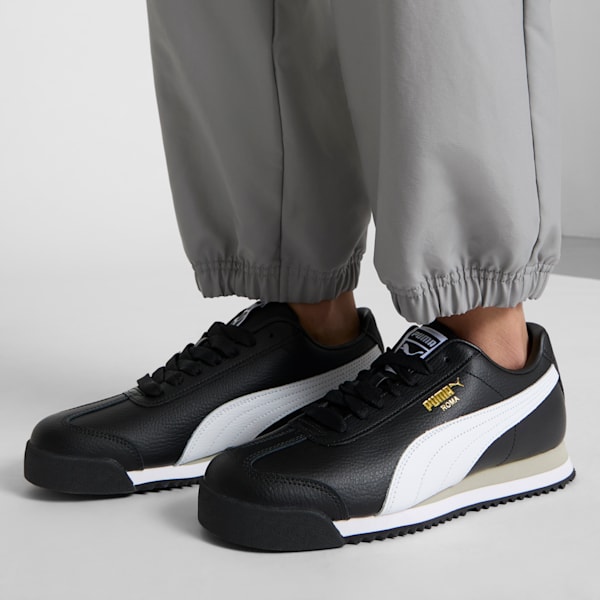 Tenis para mujer Roma 24 Standard, PUMA Black-PUMA White-Smokey Gray, extralarge