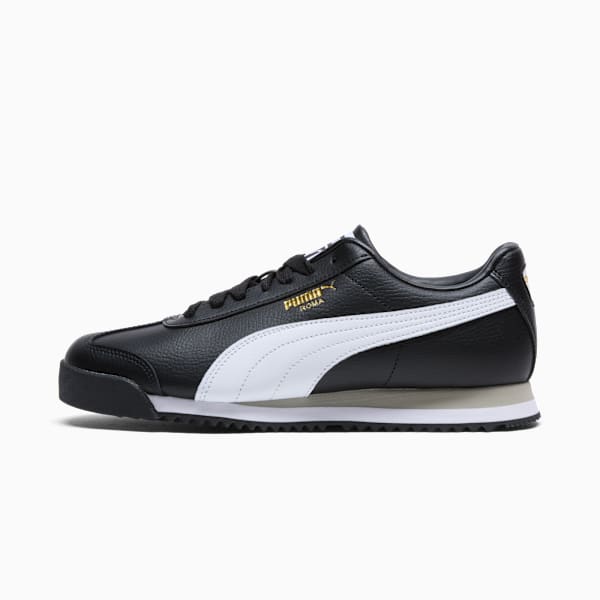 Tenis Roma 24 Standard para mujer, PUMA Black-PUMA White-Smokey Gray, extralarge