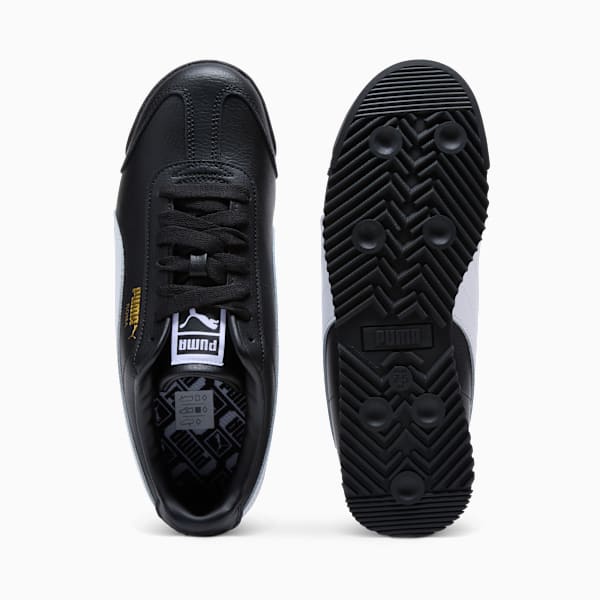 Tenis Roma 24 Standard para mujer, PUMA Black-PUMA White-Smokey Gray, extralarge