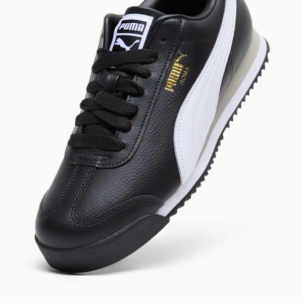 Tenis Roma 24 Standard para mujer, PUMA Black-PUMA White-Smokey Gray, extralarge