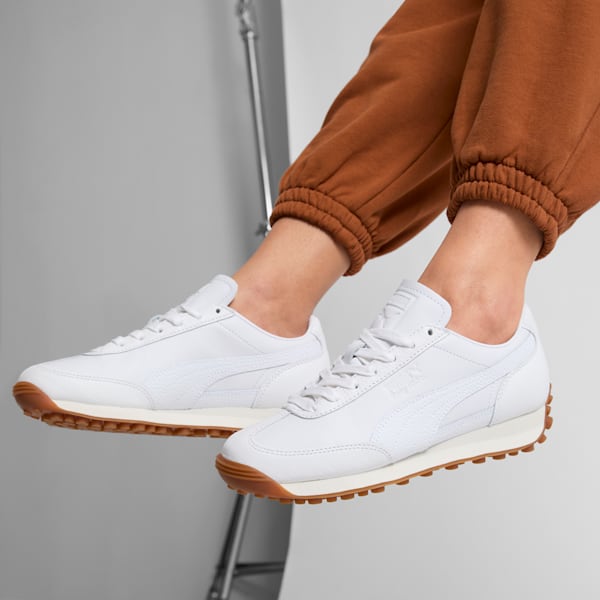 Sneakers en cuir Easy Rider Femme, PUMA White-Frosted Ivory, extralarge