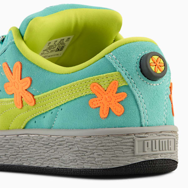 Tenis Suede XL Scooby Doo para jóvenes, Lime Smash-Aquatic-Heat Fire, extralarge