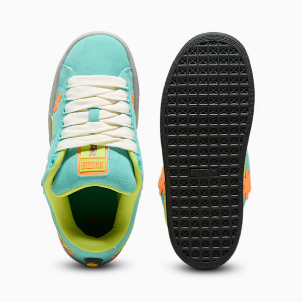 Tenis Suede XL Scooby Doo para jóvenes, Lime Smash-Aquatic-Heat Fire, extralarge