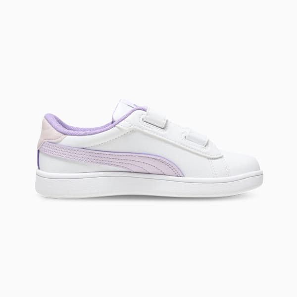 Smash Dynoblast Kids' Durable Sneakers, PUMA White-Lilac Frost-Lavender Alert, extralarge-IND
