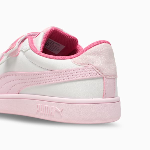 Smash Dynoblast Kids' Durable Sneakers, PUMA White-Whisp Of Pink-Magic Rose, extralarge-IND