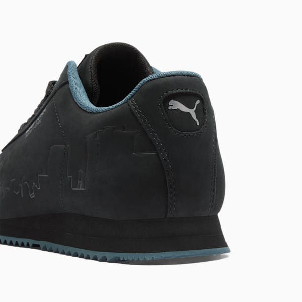 Tenis emblemáticas Roma Skyline, PUMA Black-PUMA Silver-Gray Skies, extralarge