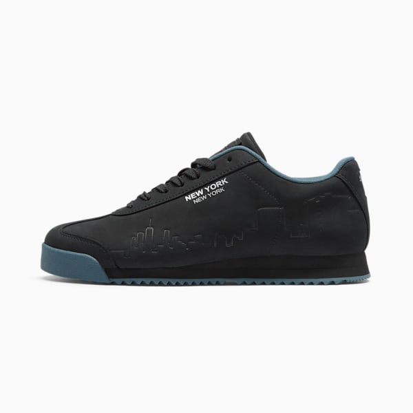 Tenis emblemáticas Roma Skyline, PUMA Black-PUMA Silver-Gray Skies, extralarge