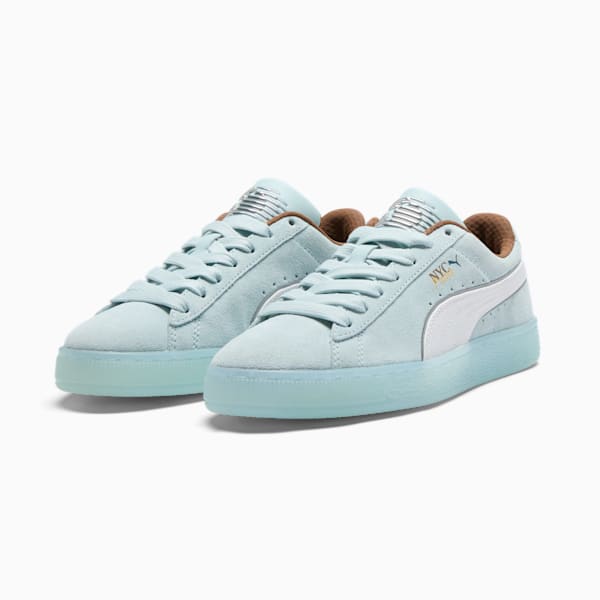 Tenis de mujer Suede NYC Long Run, Frosted Dew-PUMA White-Haute Coffee-PUMA Silver, extralarge
