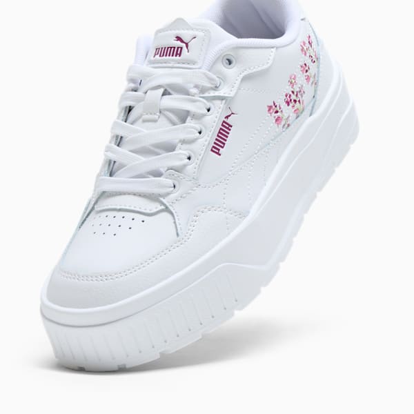 Karmen II Idol Novelty Women's Sneakers, PUMA White-PUMA White-Magenta Gleam, extralarge