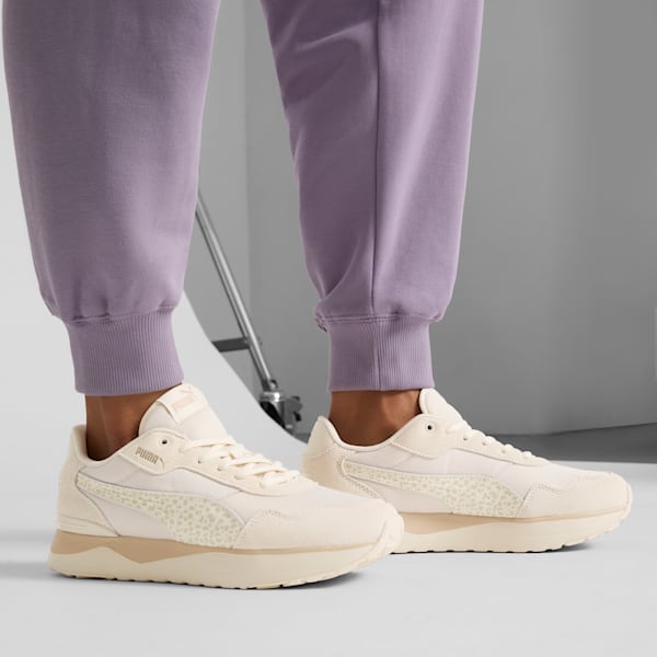 R78 Voyage Animal Fever Women's Sneakers, Alpine Snow-Desert Dust-PUMA Gold, extralarge
