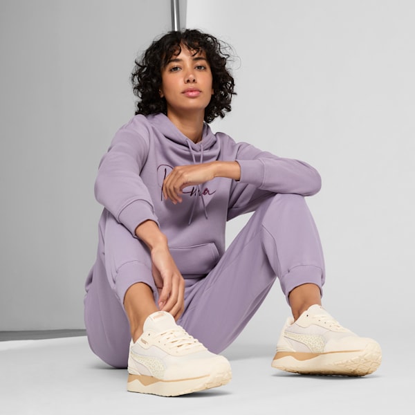 R78 Voyage Animal Fever Women's Sneakers, Alpine Snow-Desert Dust-PUMA Gold, extralarge
