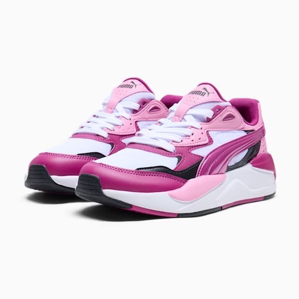 Tenis X-Ray Speed Metallic FS para mujer, PUMA White-Magenta Gleam-PUMA Black, extralarge