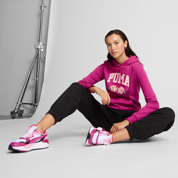 Tenis X-Ray Speed Metallic FS para mujer, PUMA White-Magenta Gleam-PUMA Black, extralarge
