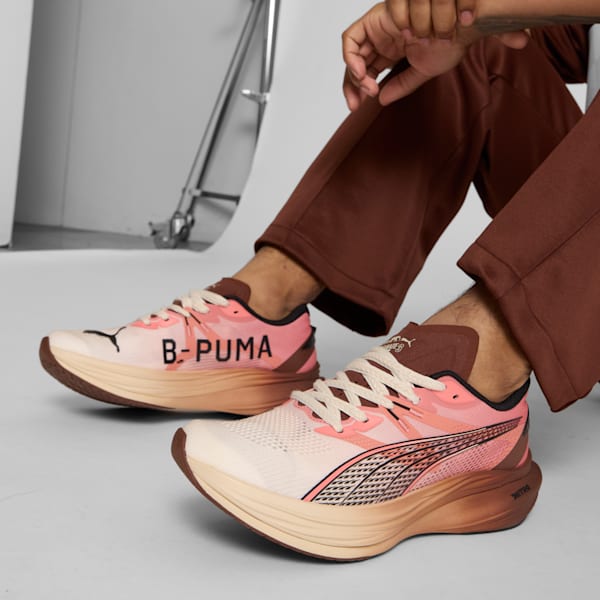 PUMA x THE BROOKLYN CIRCUS Deviate NITRO™ 3 Men's Running Shoes, Alpine Snow-Hibiscus Flower-Chocotart, extralarge