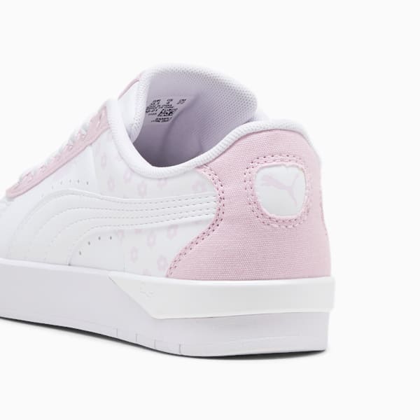 Jada Classic Beach Florals Big Kids' Sneakers, PUMA White-Lilac Frost-Rose Mauve, extralarge