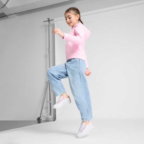 Jada Classic Beach Florals Big Kids' Sneakers, PUMA White-Lilac Frost-Rose Mauve, extralarge