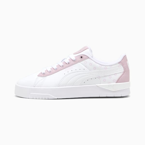Jada Classic Beach Florals Big Kids' Sneakers, PUMA White-Lilac Frost-Rose Mauve, extralarge
