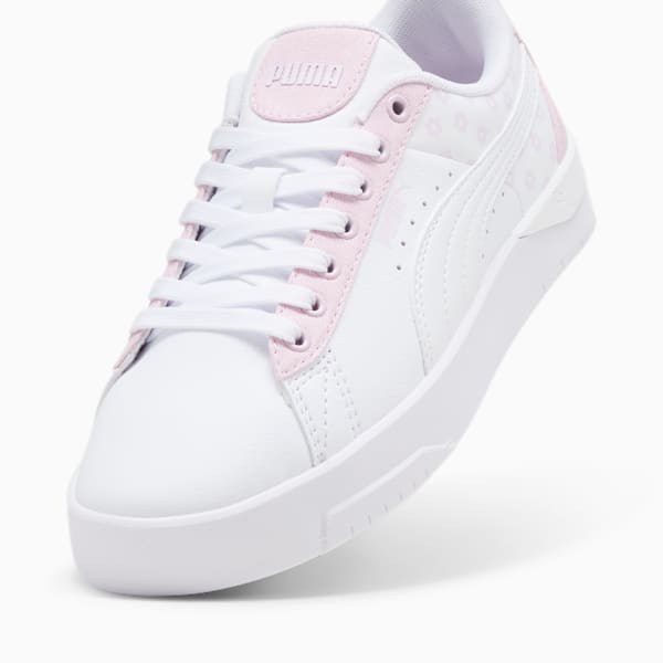 Jada Classic Beach Florals Big Kids' Sneakers, PUMA White-Lilac Frost-Rose Mauve, extralarge