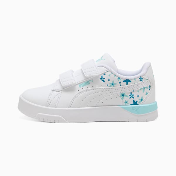 Sneakers Jada Classic Funky Flowers Enfant, PUMA White-Safe Lake-Tropical Blue, extralarge