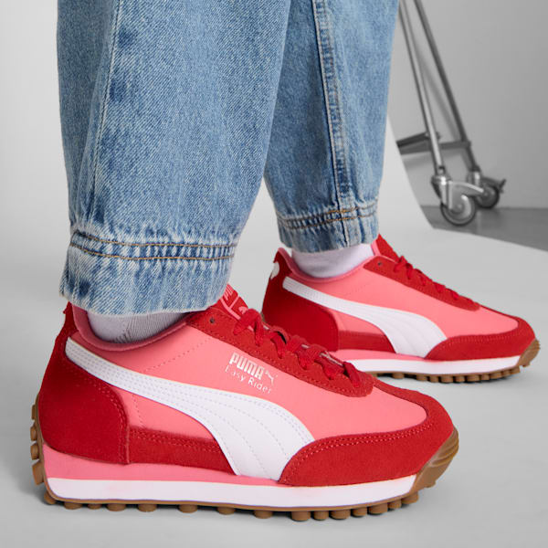 Tenis para niños grandes Easy Rider Love, Magic Rose-For All Time Red-PUMA White, extralarge
