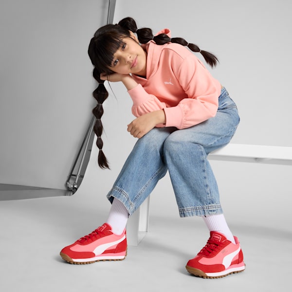 Tenis para niños grandes Easy Rider Love, Magic Rose-For All Time Red-PUMA White, extralarge