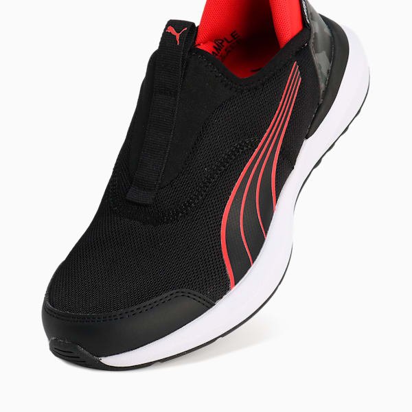 キッズ クルーズ プロフォーム イーズイン カモ スニーカー 22-25cm, PUMA Black-For All Time Red, extralarge-JPN