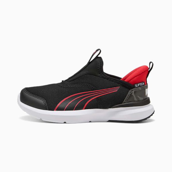 キッズ クルーズ プロフォーム イーズイン カモ スニーカー 17-21cm, PUMA Black-For All Time Red, extralarge-JPN