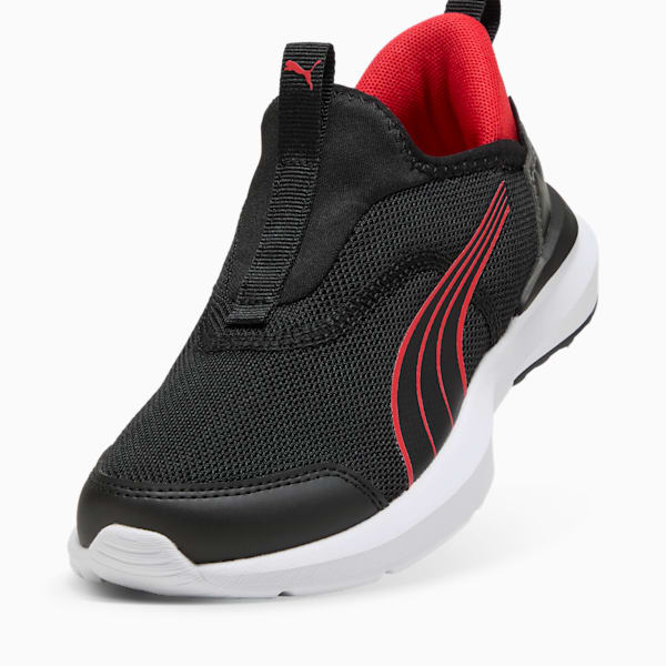 キッズ クルーズ プロフォーム イーズイン カモ スニーカー 17-21cm, PUMA Black-For All Time Red, extralarge-JPN
