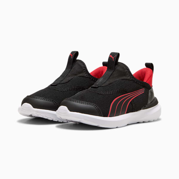 ベビー クルーズ イーズイン カモ スニーカー 12-16cm, PUMA Black-For All Time Red, extralarge-JPN