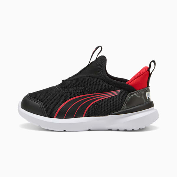 ベビー クルーズ イーズイン カモ スニーカー 12-16cm, PUMA Black-For All Time Red, extralarge-JPN
