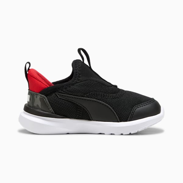 ベビー クルーズ イーズイン カモ スニーカー 12-16cm, PUMA Black-For All Time Red, extralarge-JPN