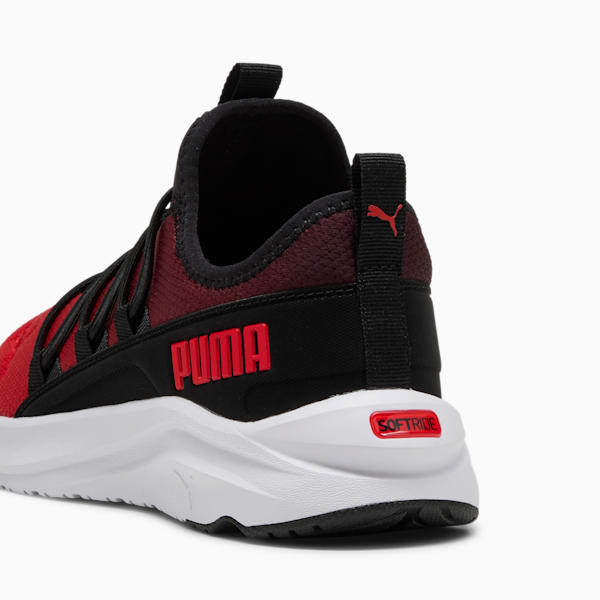 SOFTRIDE One4All Gradient Big Kids' Running Shoes, PUMA Black-For All Time Red-PUMA White, extralarge