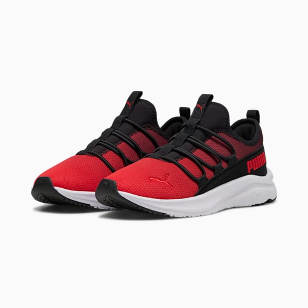 SOFTRIDE One4All Gradient Big Kids' Running Shoes, PUMA Black-For All Time Red-PUMA White, extralarge