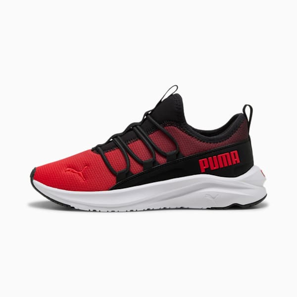 SOFTRIDE One4All Gradient Big Kids' Running Shoes, PUMA Black-For All Time Red-PUMA White, extralarge