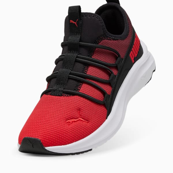 SOFTRIDE One4All Gradient Big Kids' Running Shoes, PUMA Black-For All Time Red-PUMA White, extralarge
