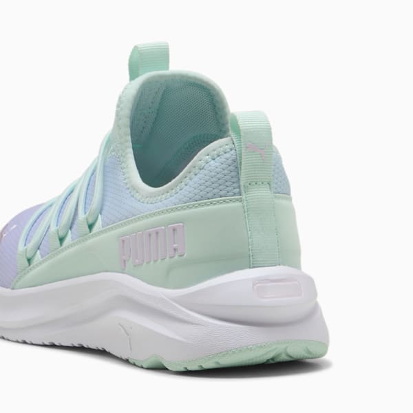 Zapatos para correr para niños grandes SOFTRIDE One4All con variación de tonos, Peaceful Blue-Lilac Frost-PUMA White, extralarge